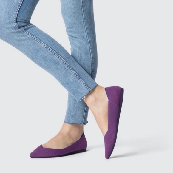 Rothy's Shoes - Rothy’s rare retired The Point violet purple flats